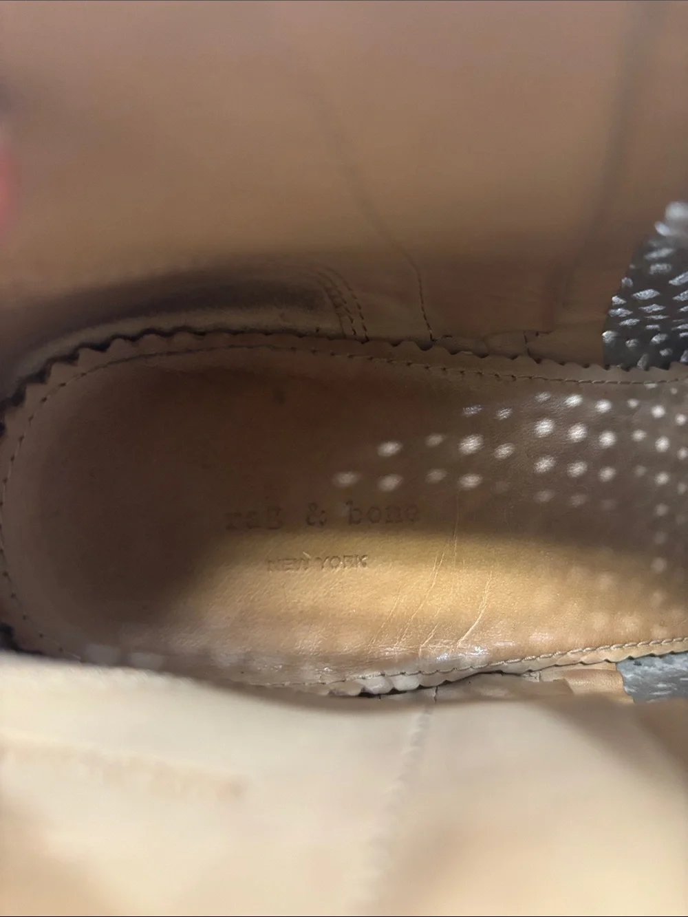 Rag & Bone | Margot Perforated Suede Ankle Boot in Cemento Suede Gray 39.5